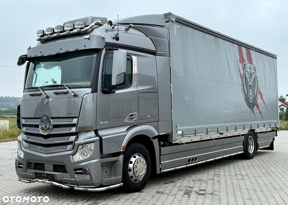 Mercedes-Benz ACTROS 1840 / FIRANKA / 20 EUROPALET / EURO 6 / JEDYNY TAKI / GRIZZLY / SUPER STAN / SERWISOWANY / 2015 ROK / SYPIALKA - 1