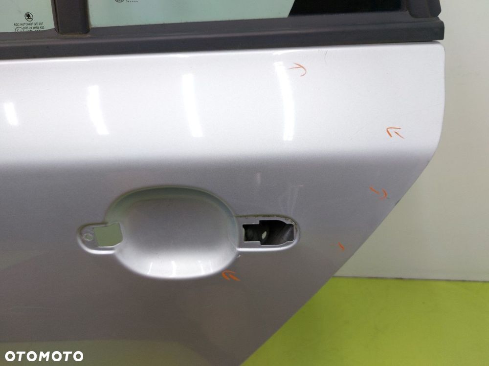 Drzwi tylne lewe tył SKODA FABIA II 2 LIFT 2010-2014 KOMBI LA7W SREBRNE - 6