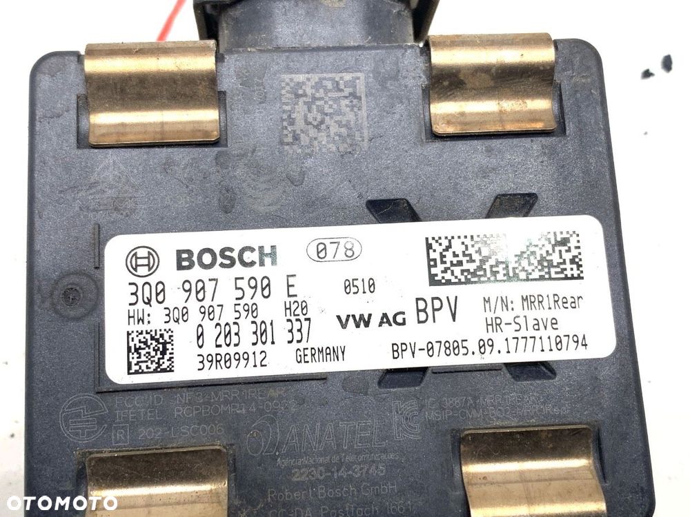 RADAR DISTRONIC  VW TOURAN (5T1) 2015 - 2022 1.8 TSI 132 kW [180 KM] benzyna 2015 - 2022 3Q0907590E - 5