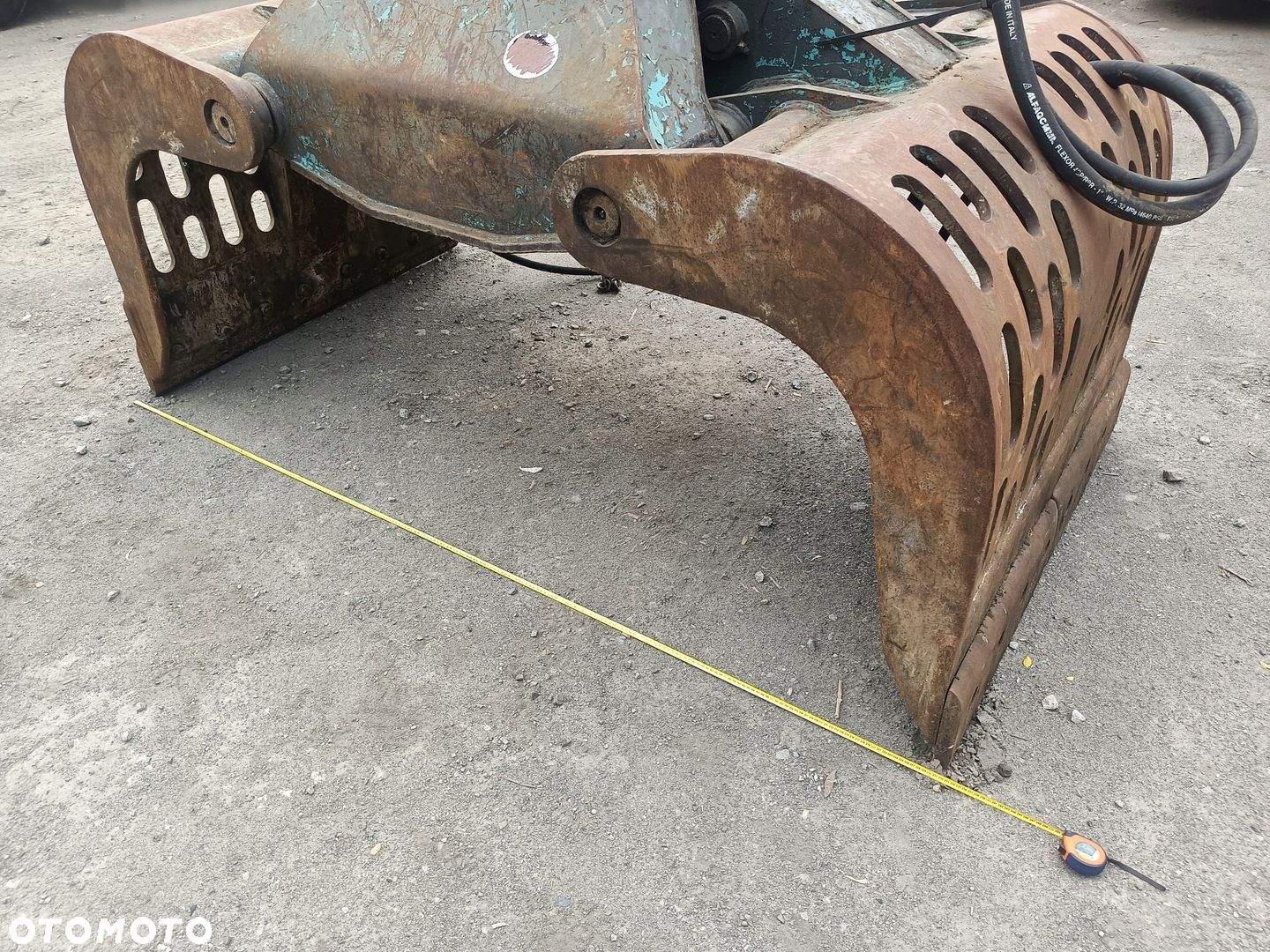 Chwytak wyburzeniowy sortujący ażurowy obrotowy cat jcb sworznie 80 mm duży - 7