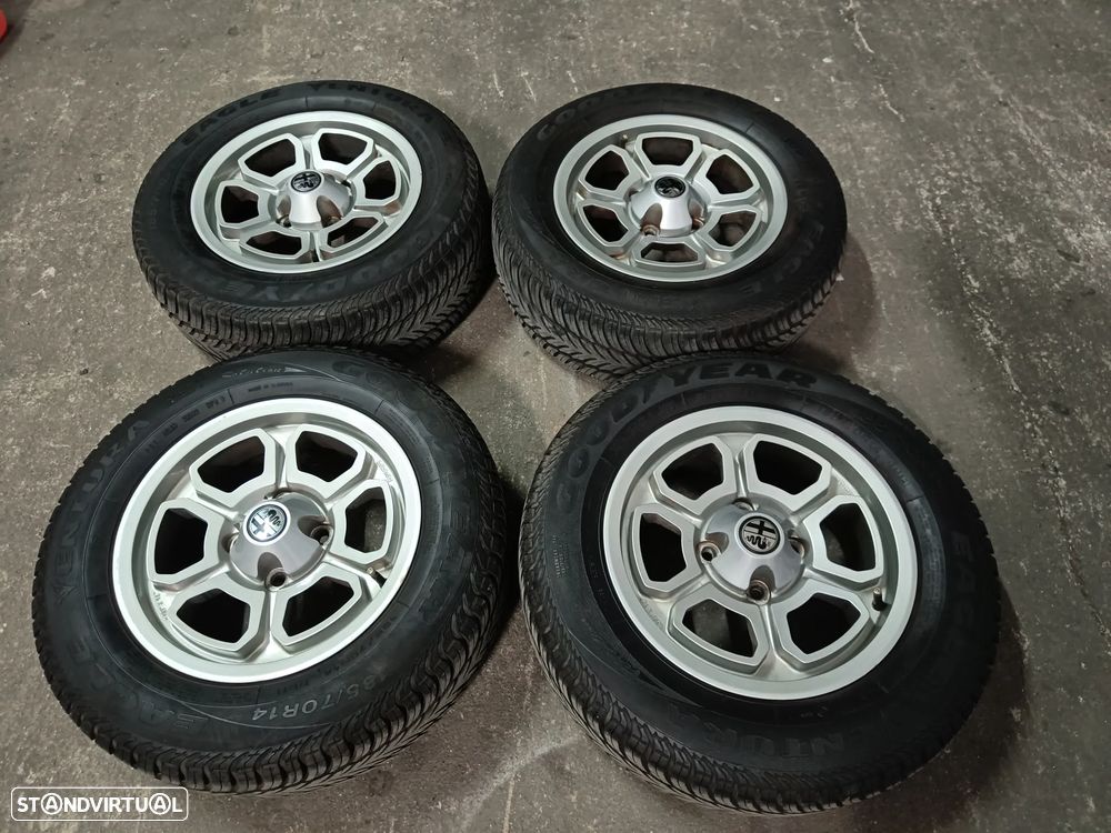 4 jantes 14 Alfa Romeo giulia Júnior Gt, GTV, 1300, 1600,1750  berlina - 6