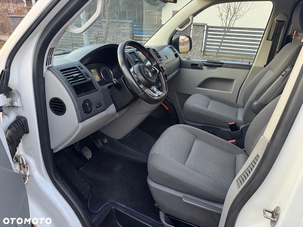 Volkswagen TRANSPORTER T5 L2H1 LIFT DŁUGI Klima Navi Dubel Kabina 6os Brygadówka Hak - 11