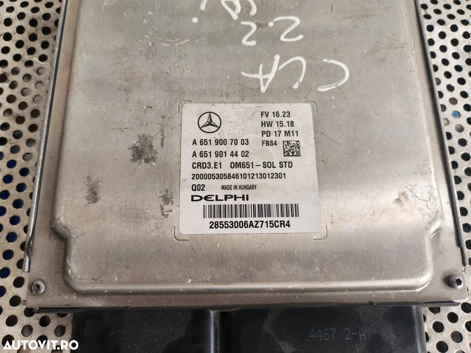 Calculator Motor ECU Mercedes A/B Class W246 W176 GLA X156 W156 CLA W117 Cod A A Dezmembrez Mercede - 4