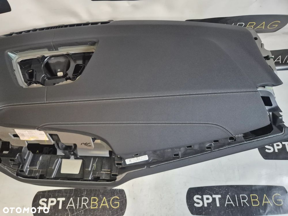 BMW X5 G05 X7 G07 PRZED LIFT DESKA ROZDZIELCZA SKÓRA SZARA NITKA KONSOLA KOKPIT PULPIT PODUSZKI AIRBAG AIR BAG PASY KIT SET - 8