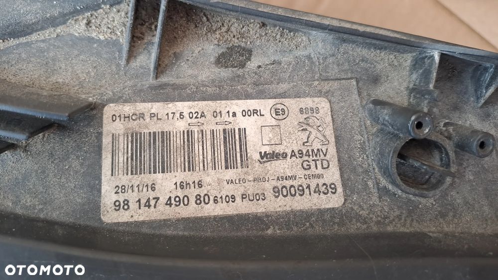 PEUGEOT 2008 LIFT LEWA LAMPA PRZEDNIA 9814749080 ŁADNA - 5