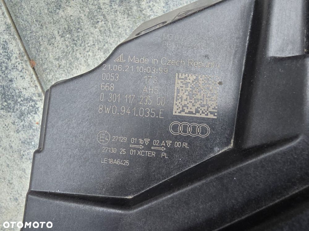 audi a4 s4 b9 kompletna lampa lewa przód full led matrix  8w0941035e - 9