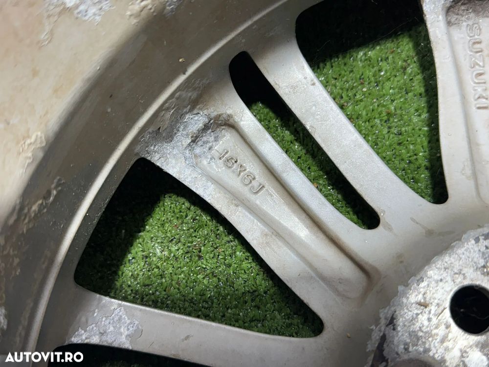 JANTE SUZUKI R16 / 4x100 / BALENO / 185/55 R16 /4324 / 16X6J / 68P6-660 /  + CAUCIUCURI (X3) - 8