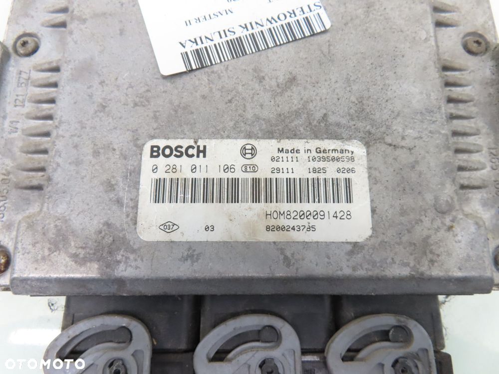STEROWNIK RENAULT MASTER II 2.2 dCI 0281011106 HOM8200091428 - 3