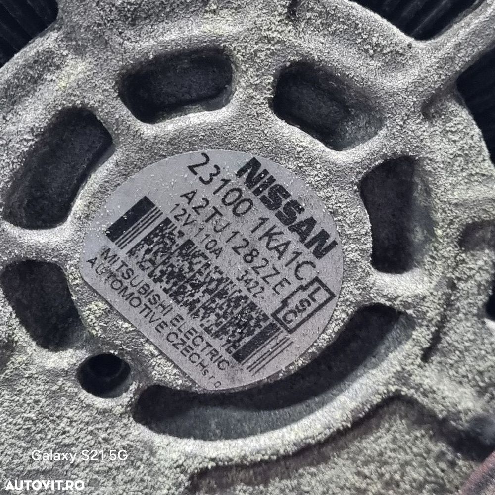 Alternator Nissan Qashqai Facelift 1.6 Benzina 2010 - 2013 117CP 1598CC HR16DE Euro5 ... - 3