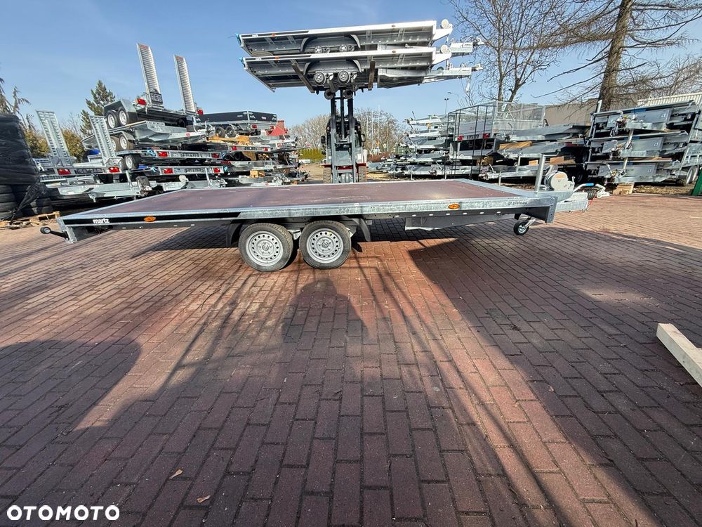 Martz Przyczepa Martz GT Plateau 450 DMC 3,5T 450x200 platforma podłoga sklejka spawana rama Motomus - 7