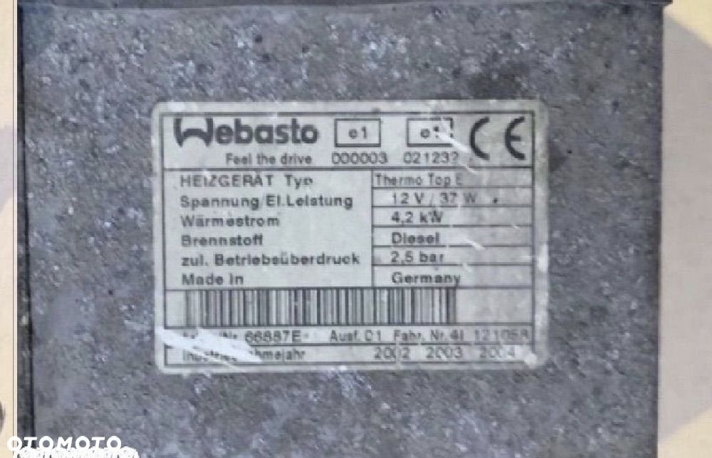 66887E webasto thermo top E diesel - 3