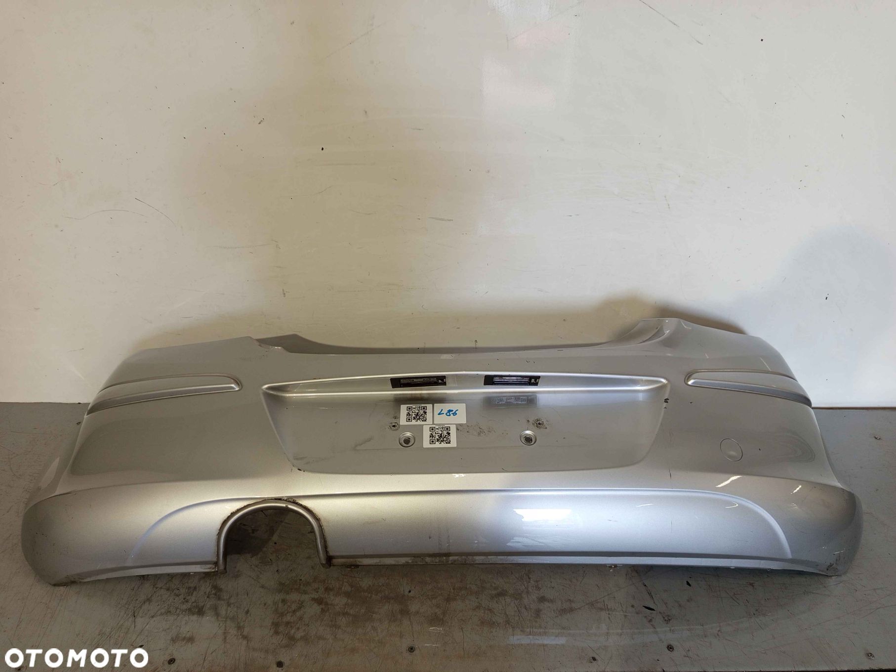 + ZDERZAK TYŁ TYLNY DO OPEL CORSA D Z157 SREBRNY 5D 5 DRZWI HB - 1