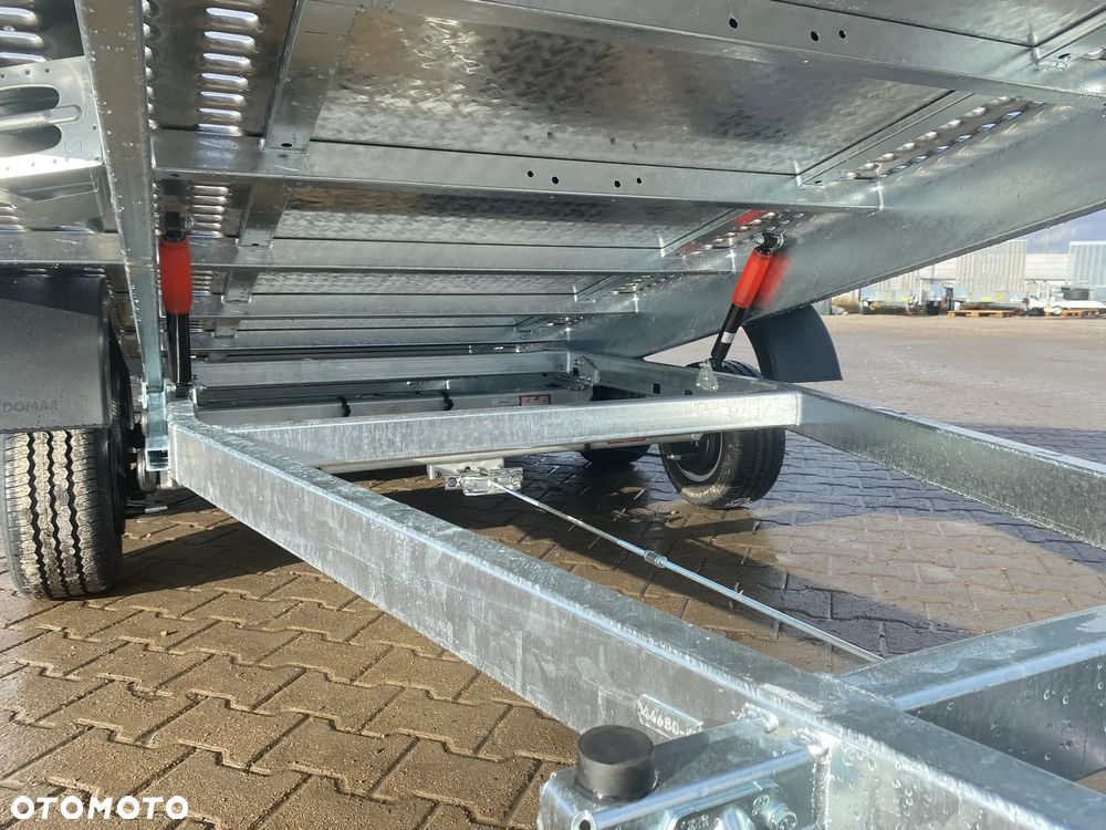 Lorries DOSTAWA! Przyczepa Laweta PLI27-4521 wym. 450x201cm Przyczepa do przewozu aut, UCHYLNA! Zintegrowane najazdy, FULL LED, 2 osie, podłoga aluminiowa DMC 2700kg - 15