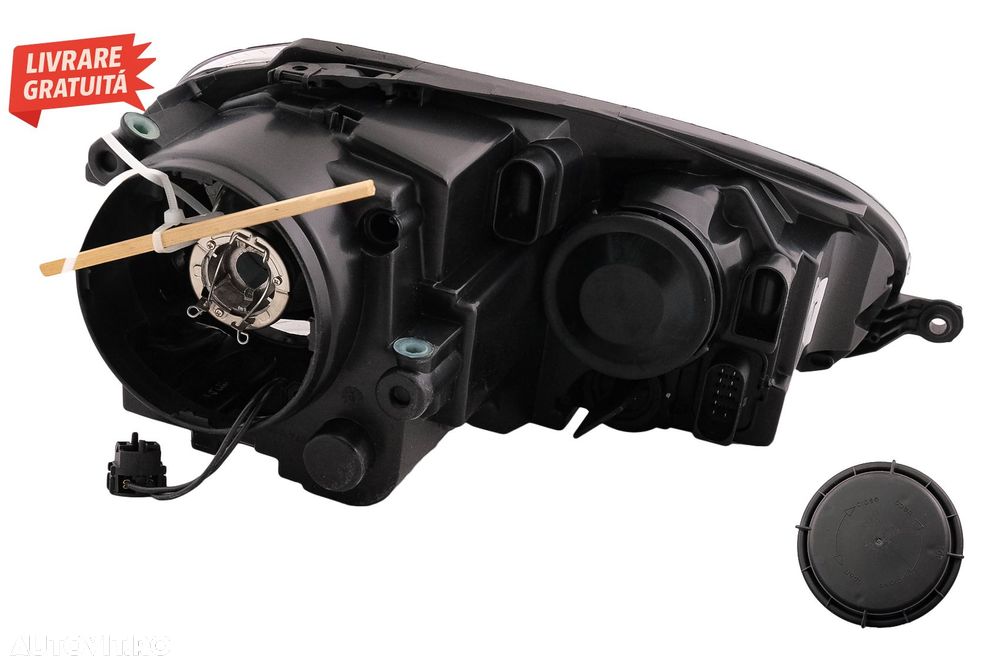 Faruri VW Golf 5 V Mk5 (2003-2007) Jetta (2005-2010) RHD GTI R32 Design Black- livrare gratuita - 5