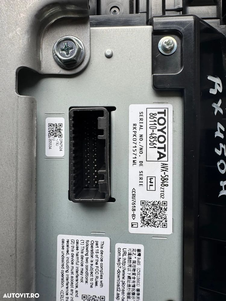 Display navigatie Afisaj LCD Toyota Lexus RX 450H 2019 86110-48561 AVX-5848-ZT02 - 3