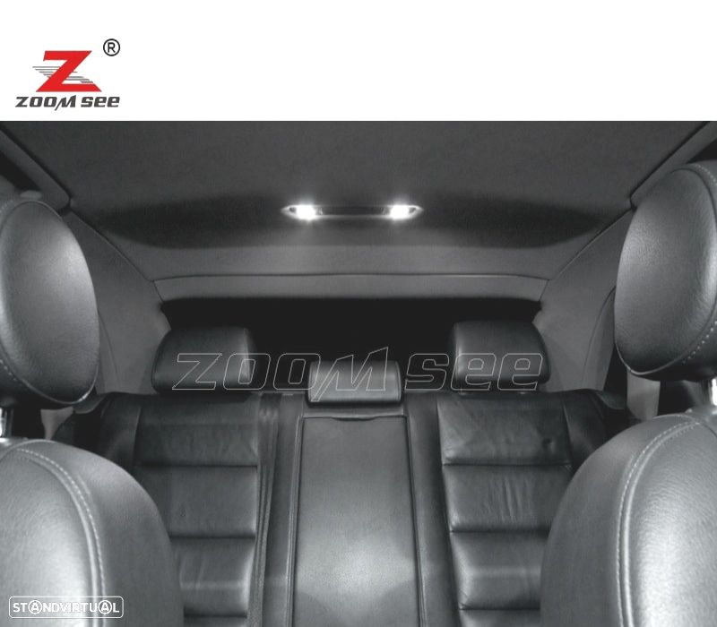 KIT COMPLETO DE 20 LÂMPADAS LED INTERIOR PARA AUDI A4 S4 RS4 B6 B7 SEDAN SALOON SÃLO 2002-2008 - 2