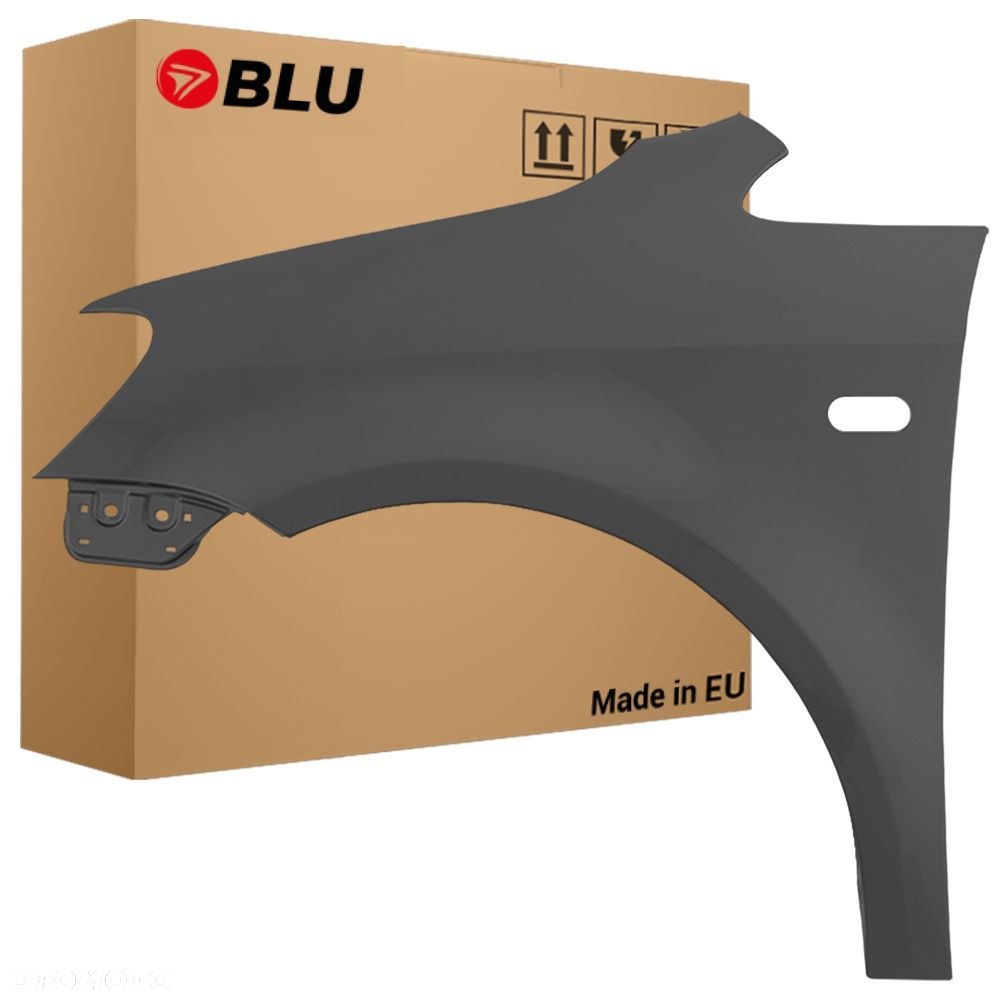 BLU Błotnik VOLKSWAGEN VW CADDY 3 LIFT LH7W lewy szary 2010-2015 przód NaturGrau - 1