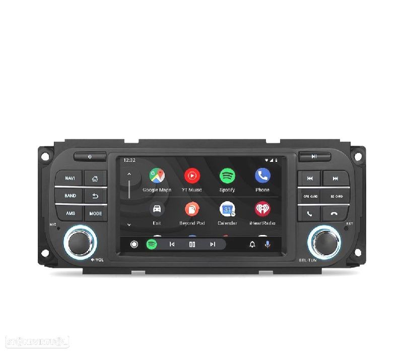 AUTO RADIO GPS ECRA TACTIL 5" PARA JEEP DODGE ANDORID 12 - 1