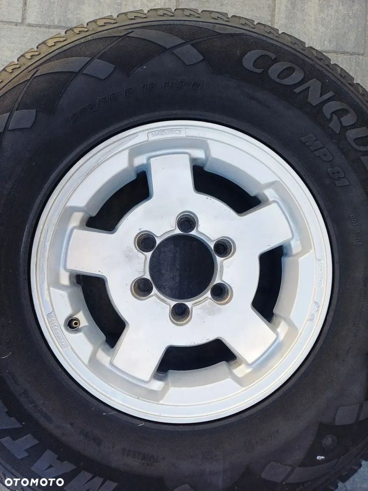 FELGI Z OPONAMI KOŁA ALUMINIOWE ISUZU TROOPER R15 6X139.7 ET -15 110 mm OPONY R15 265/70 NR20 - 3