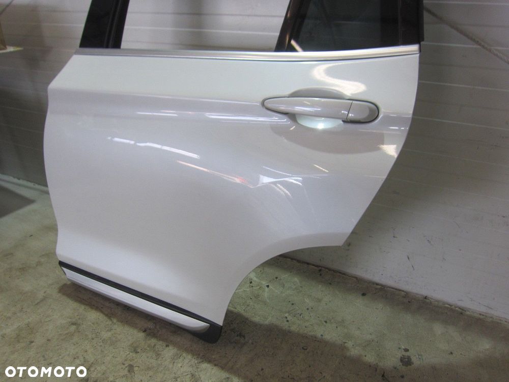 BMW X3 F25 A96 MINERAL WEISS BIAŁA PERŁA DRZWI LEWE TYLNE LEWY TYŁ BIAŁE - 4