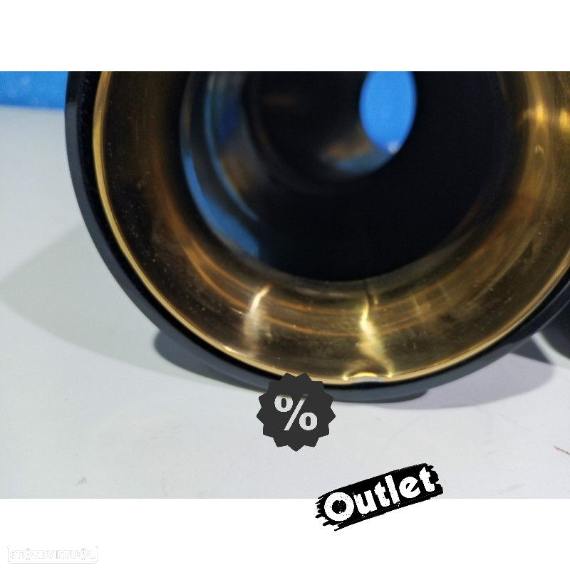 E010119C1 PONTEIRA DE ESCAPE BMW LOOK M PERFORMANCE DORADO CARBONO - 4