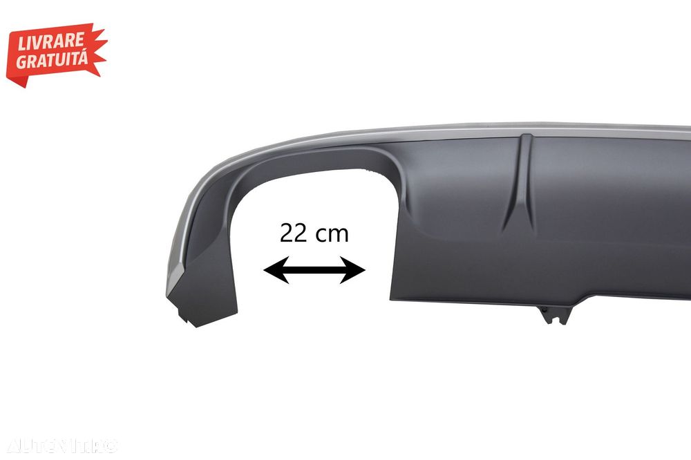 Difuzor Bara Spate Audi A4 B9 8W (2016-2018) Sedan/Avant S4 Design for S Line- livrare gratuita - 8