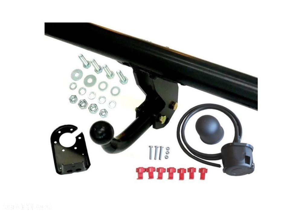 Nowy Kompletny Hak Holowniczy + Kula + Wiązka Uniwersalna + Gniazdo elektr. Bez cięcia zderzaka do Rover 75 Sedan 4d od 1999 do 2005 - 1