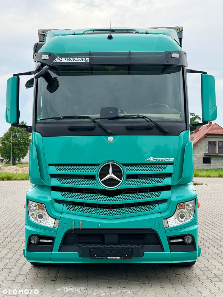 Mercedes-Benz ACTROS 1845 / FIRANKA / 18 EUROPALET / ALUSY / 8 000 KG ŁADOWNOŚCI / 2018 ROK / SPROWADZONY / AUTOMAT / SYPIALKA / EURO 6 - 7