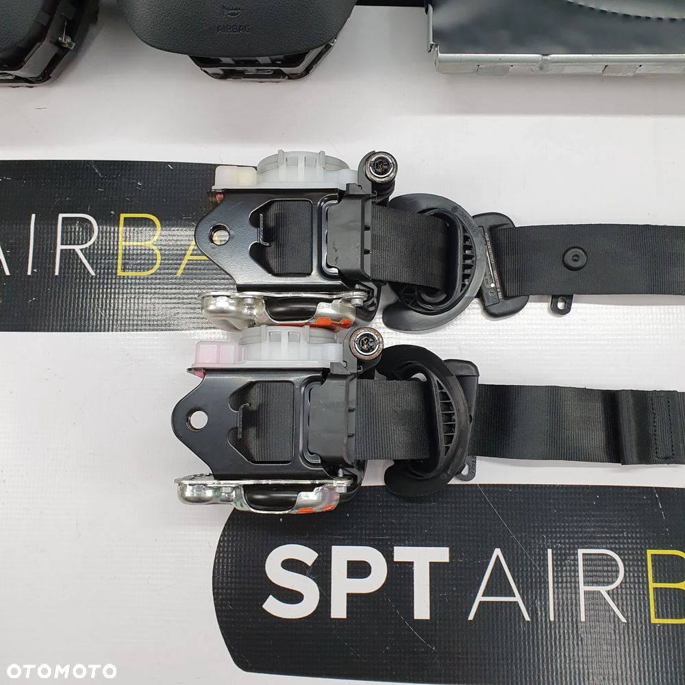 SEAT LEON 3 III 5F DESKA ROZDZIELCZA KONSOLA KOKPIT PULPIT PODUSZKI AIRBAG AIR BAG PASY KIT SET - 9