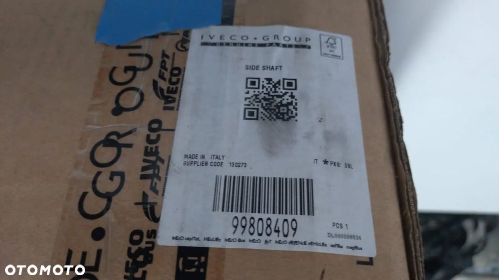 PÓŁOŚ NAPĘDOWA PÓŁOŚKA IVECO DAILY 65C 70C 00- 99808409 NO V1224/077 - 2