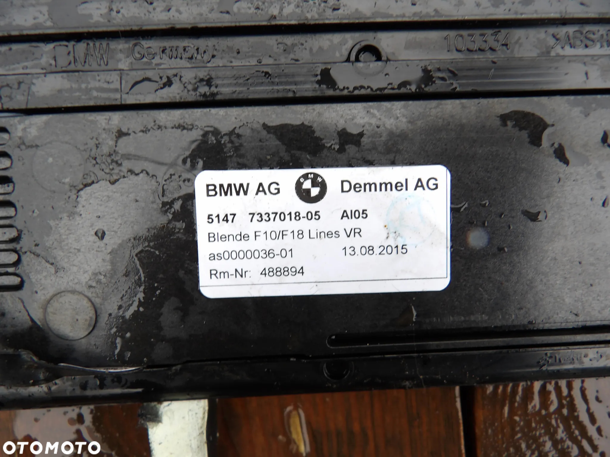 BMW - F10 - LISTWY PODŚWIETLANE - KOMPLET - 7337021 , 7337022 , 7337017 , 7337018 - 5