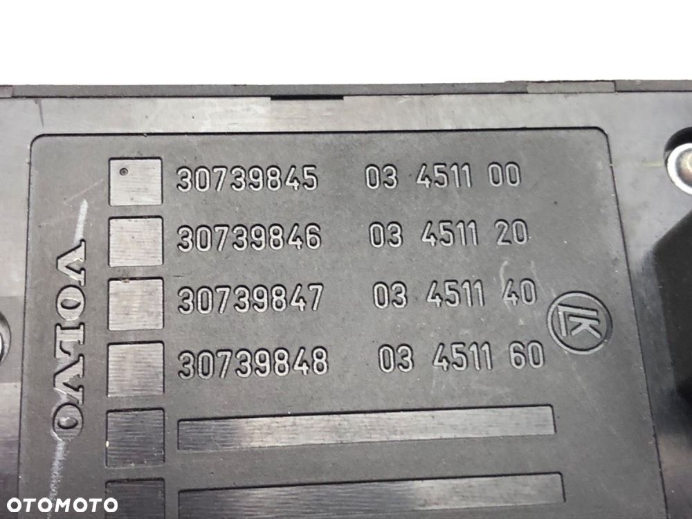 PRZEŁĄCZNIK SZYB - 49.00 PLN - VOLVO S40 II (544) 2003 - 2012 2.4 125 kW [170 KM] benzyna 2004 - - 3