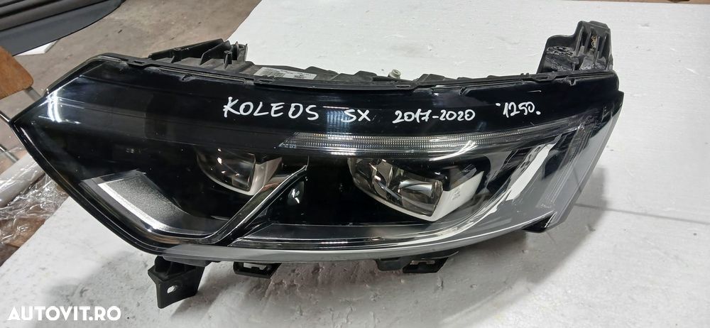 Far stanga complet RENAULT KOLEOS an 2016-2020 cu Led Pure Vision cod 260604608R cu defect - 2