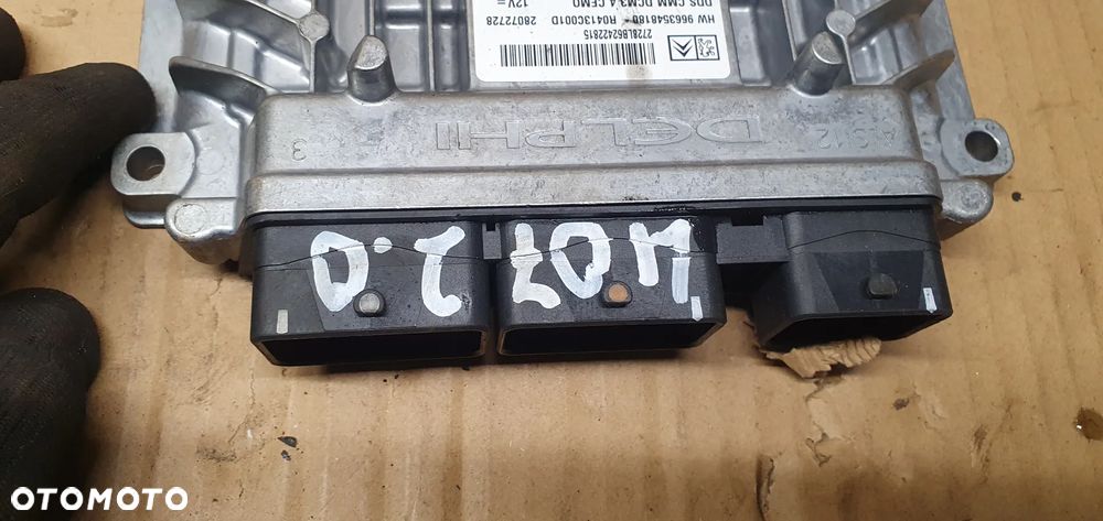 Sterownik komputer silnika Peugeot 407 2.0 HDI 9663548180 9663556280 - 5