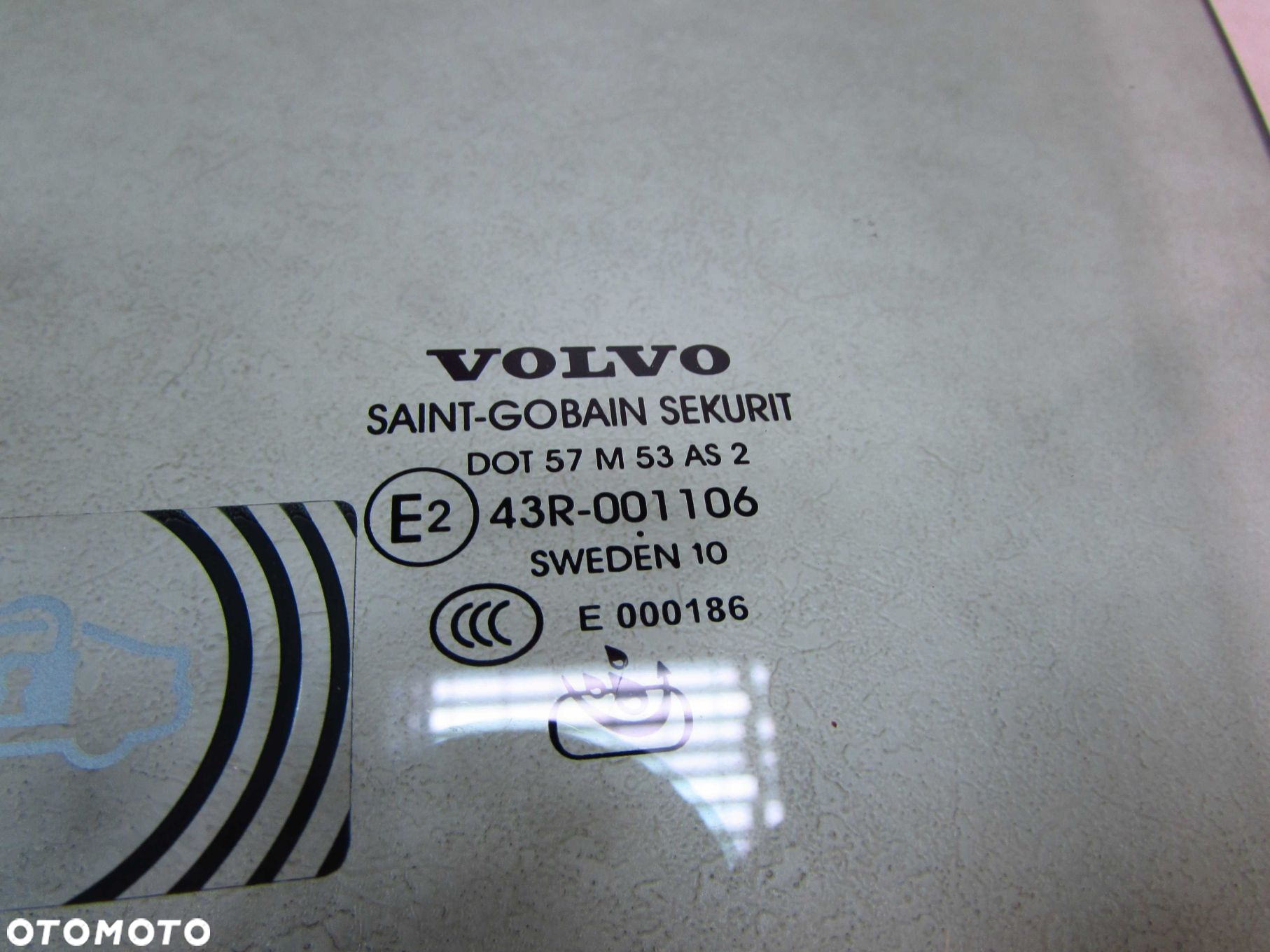 VOLVO S80 II V70 III XC70 06-16 SZYBA BOCZNA DRZWI PRZOD LEWA 10R - 4