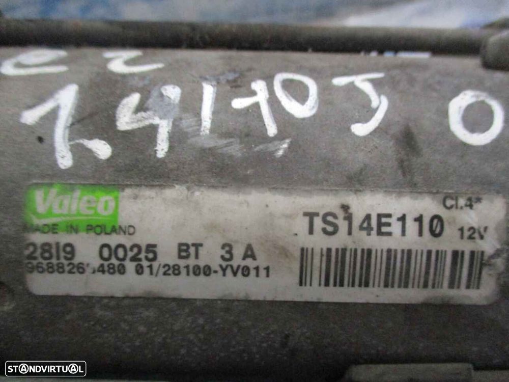 Motor De Arranque TS14E110   968826848001 CITROEN C2 2009 1.4HDI PEUGEOT 207 2009 1.4HDI PEUGEOT 207 SW 2010 1.6HDI 90CV 5P CINZA - 5