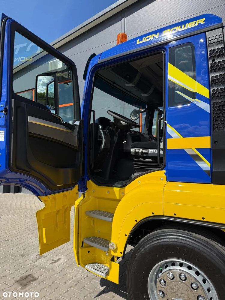 MAN TGS TGX 26.360 E5 laweta uniwersalna 9,36m + Dźwig HDS HMF 1420 K2 / platforma do przewozu kontenerów / pomoc drogowa / platforma / kran krane dzwig hds żuraw - 30