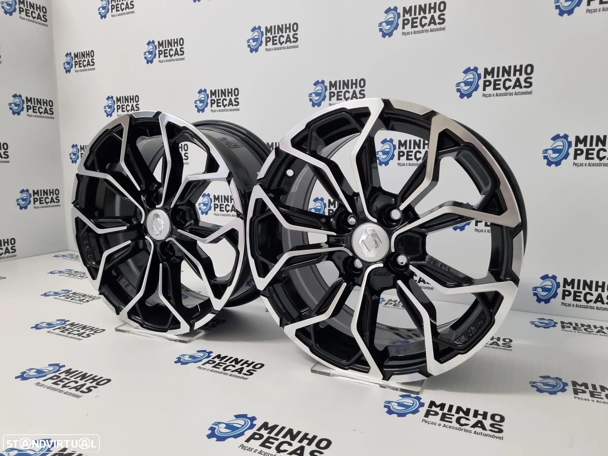 Jantes Renault Clio RS em 15 Preto Polido (4x100) - 2