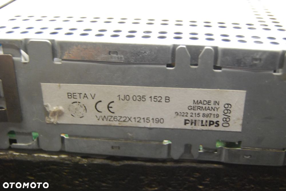 RADIO FABRYCZNE 1J0035152F BETA VW PASSAT B5 GOLF IV 1J0035152B - 6