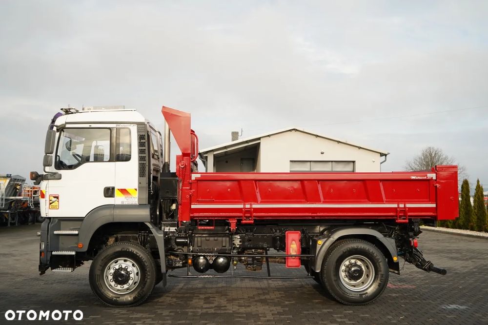 MAN TGA 18.360 / 4X4 / WYWROTKA 2 STRONNA / HYDROKLAPA / HYDROBURTA / CZOŁOWNICA / SPECJALNY / MANUAL - 10