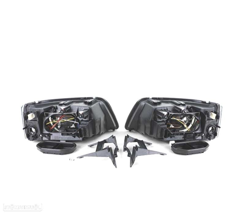 FARÓIS VOLKSWAGEN VW T5 05-09 FUNDO PRETO - 2