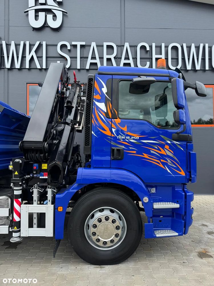 MAN TGM TGL TGS 18.250 // E6 // wywrotka + HDS HMF z pilotem // 4x2 // budowlanka // kiper wywrot żuraw dzwig kran crane - 30