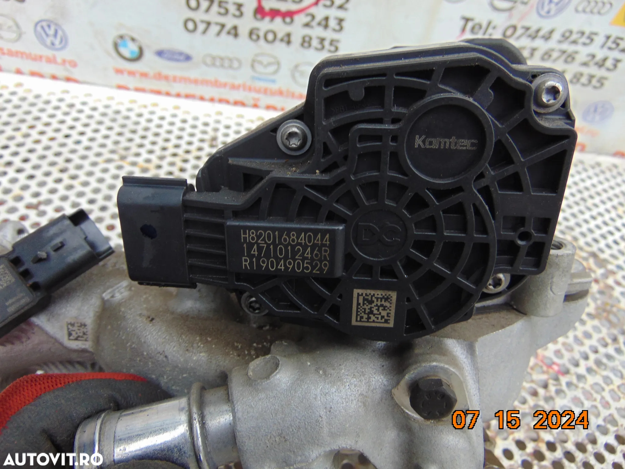Supapa egr Nissan qashqai j11 1.5 euro 6 dacia renault duster logan dokker lodgy megane 4 kangoo racitor gaze supapa egr cod 147101246r - 3
