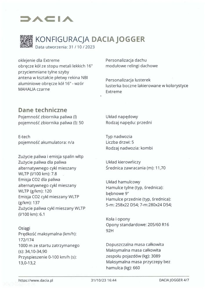 Dacia Jogger 1.0 TCe Extreme+ 7os - 40