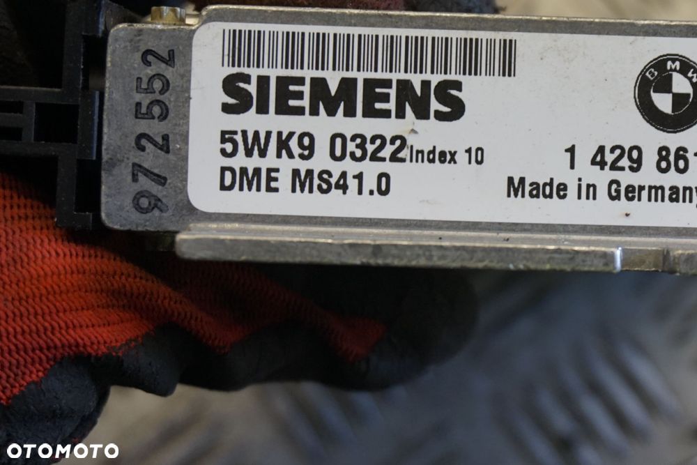 STEROWNIK SILNIKA KOMPUTER 5 E39 2.5 36V 1711600 1429861 5WK90322 BMW 1995-2000 - 4