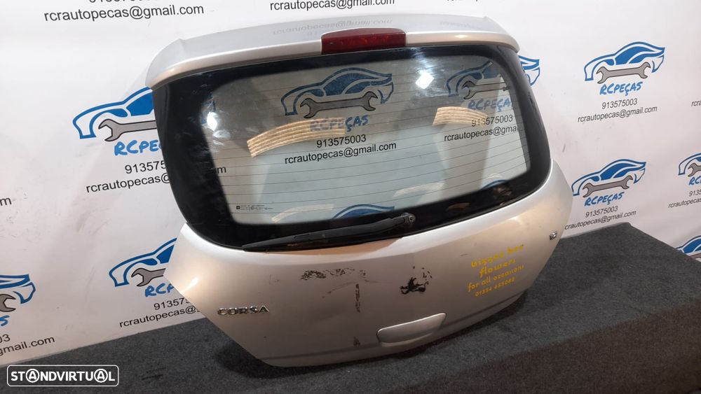 PORTA TAMPA MALA OPEL CORSA D S07 3 PORTAS 93191543 FECHO PUXADOR MOTOR VIDRO 3º STOP - 2