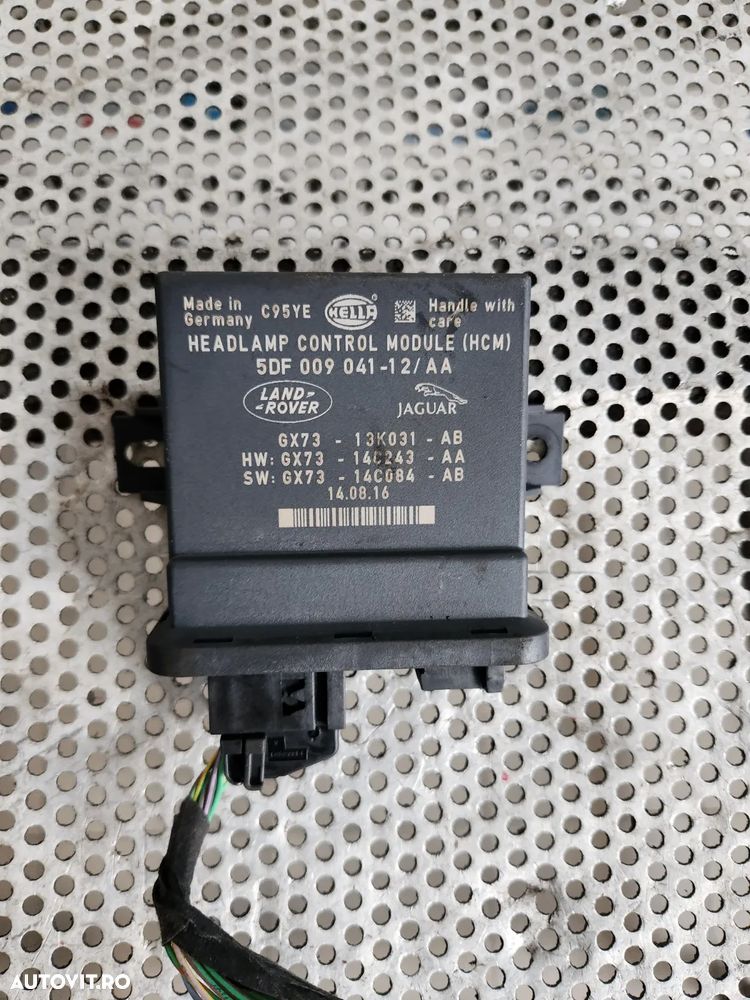 Calculator ECU Modul Lumini Land Rover Range Rover Evoque Dicovery Sport Jaguar E/F Type An 2012-2013-2014-2015-2016-2017-2018-2019 Cod GX73-13K031-AB GC73-14C243-AA GX73-14C084-AB Dezmembrez Range Rover Evoque Facelift An 2015-2016-2017-2018-2019 2.0 D Automat 4x4 Volan Stanga - Dezmembrari Arad - 3