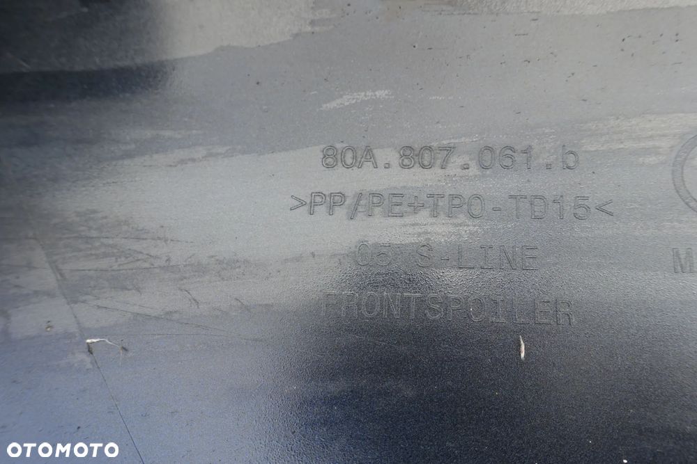 SPOILER ZDERZAKA PRZÓD AUDI Q5 16r- SLINE 80A - 12