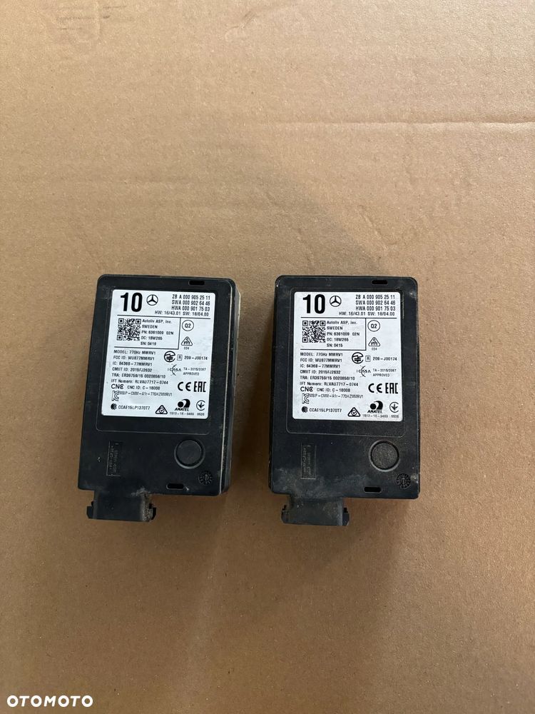MERCEDES RADAR SENSOR DISTRONIC A0009052511 w205 lift - 1