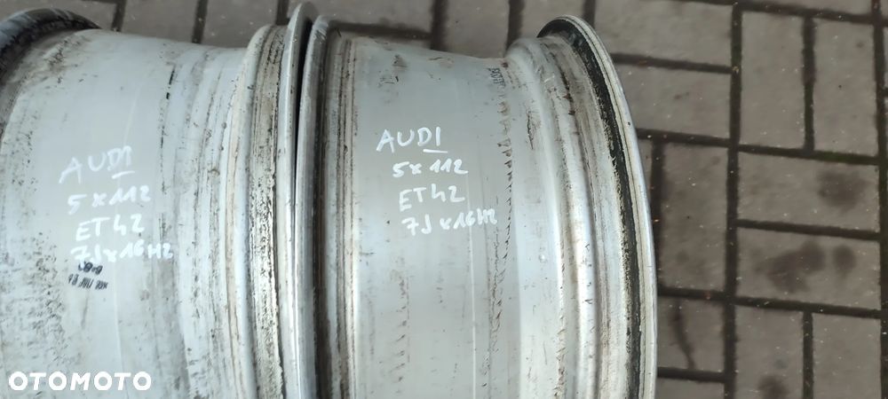 FELGI ALUMINIOWE 5X112 7Jx16 CALI ET42 8E0601025AE AUDI 4 SZTUKI KOMPLET - 11